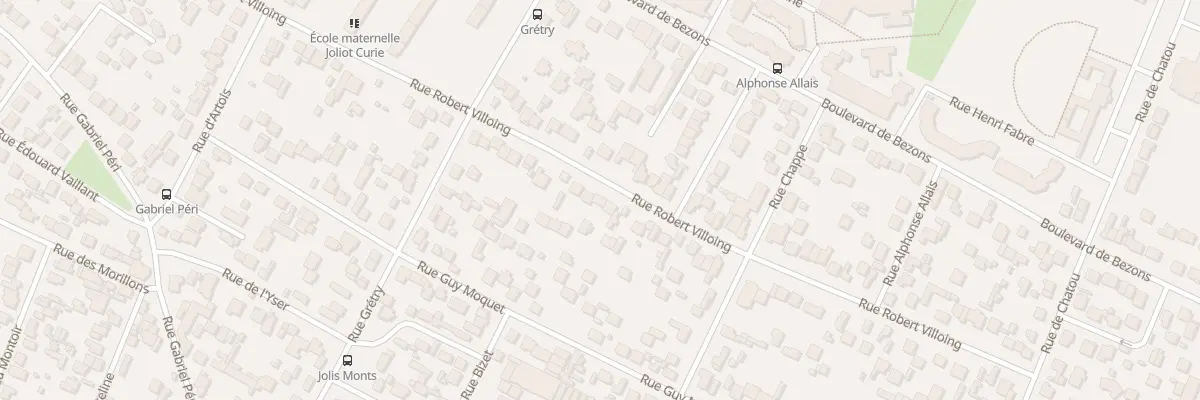 Plan du 112T Rue Robert Villoing à Sartrouville