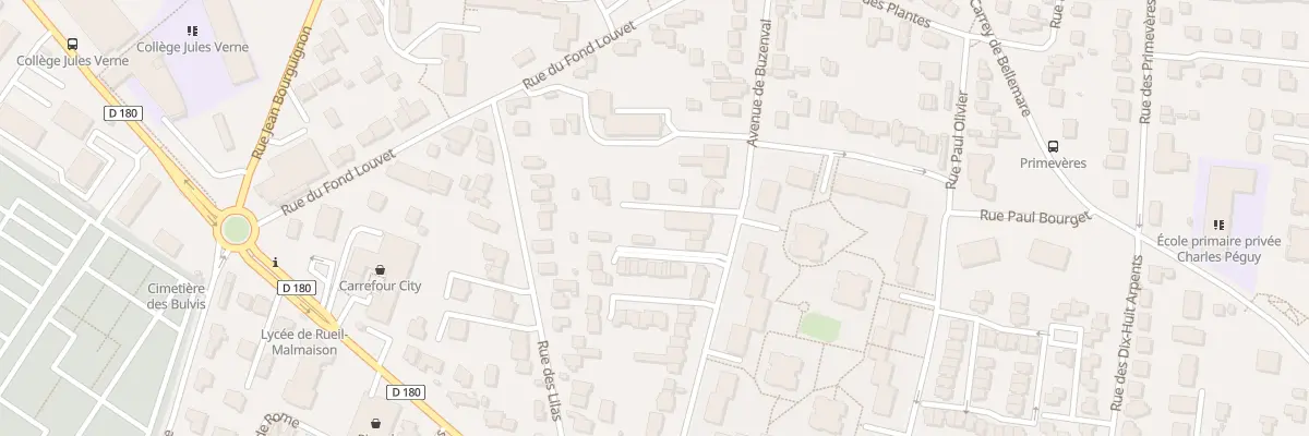 Plan du 58 Av de Buzenval à Rueil-Malmaison