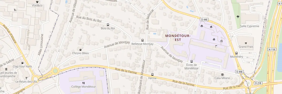 Plan du 2 Bd de Mondétour à Orsay