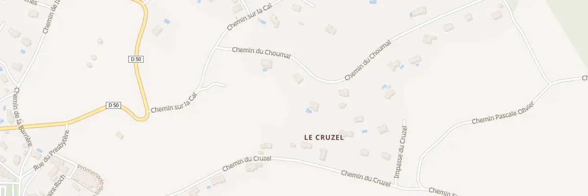 Plan du 130 Che du Choumal à Viviers-lès-Montagnes