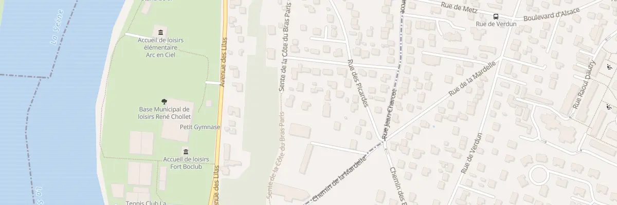 Plan du 35 Sen Cote du Bras Paris à La Frette-sur-Seine