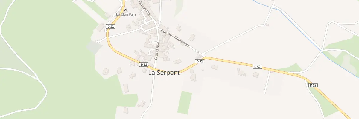 Plan de Fountaoulie à La Serpent