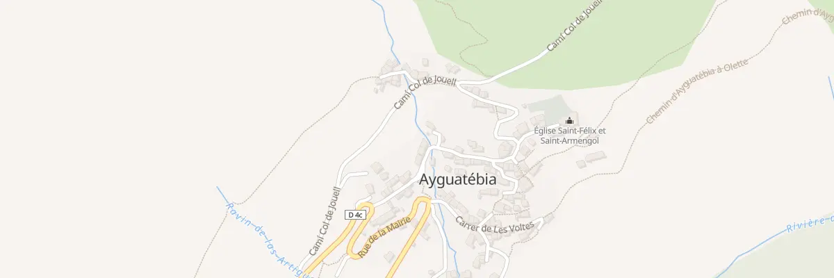 Plan du 12 Le Village d’Ayguatebia à Ayguatébia-Talau