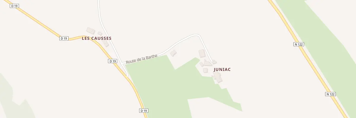 Plan du 6011 Juniac à Quézac