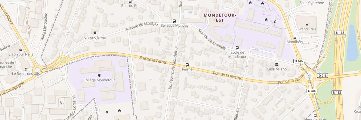 Plan du 15 Bd de Mondétour à Orsay
