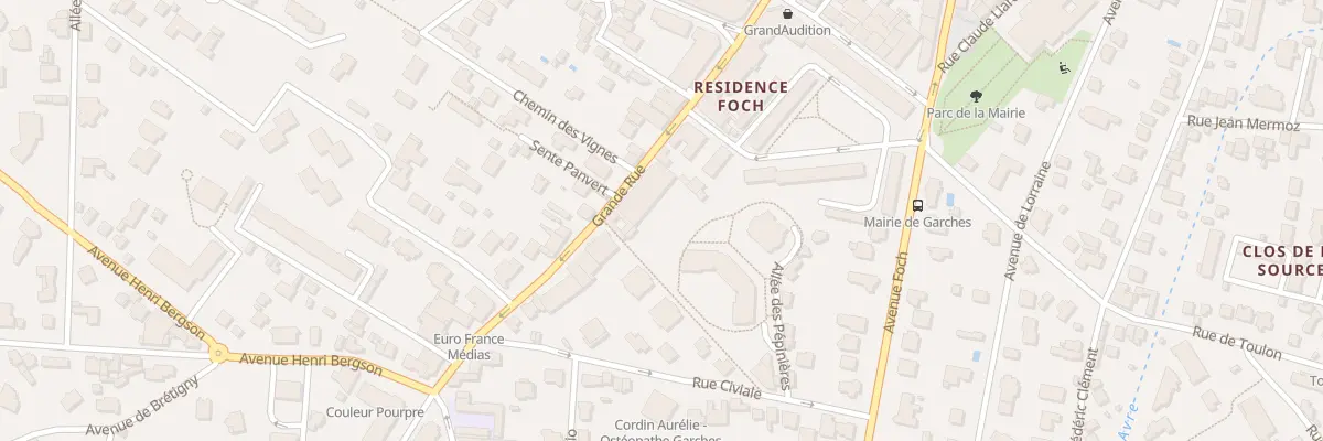 Plan du 223 Grande Rue à Garches