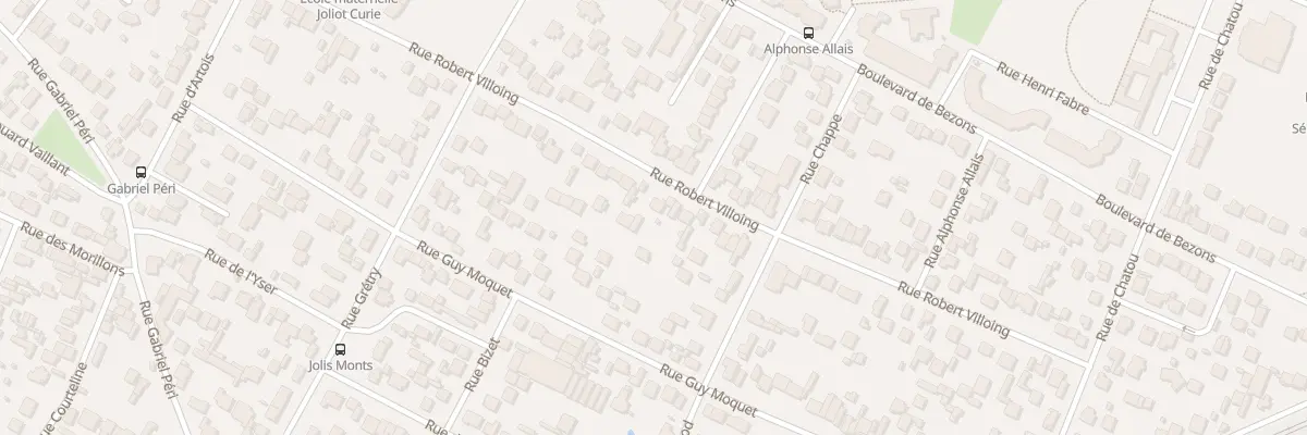 Plan du 122 Rue Robert Villoing à Sartrouville