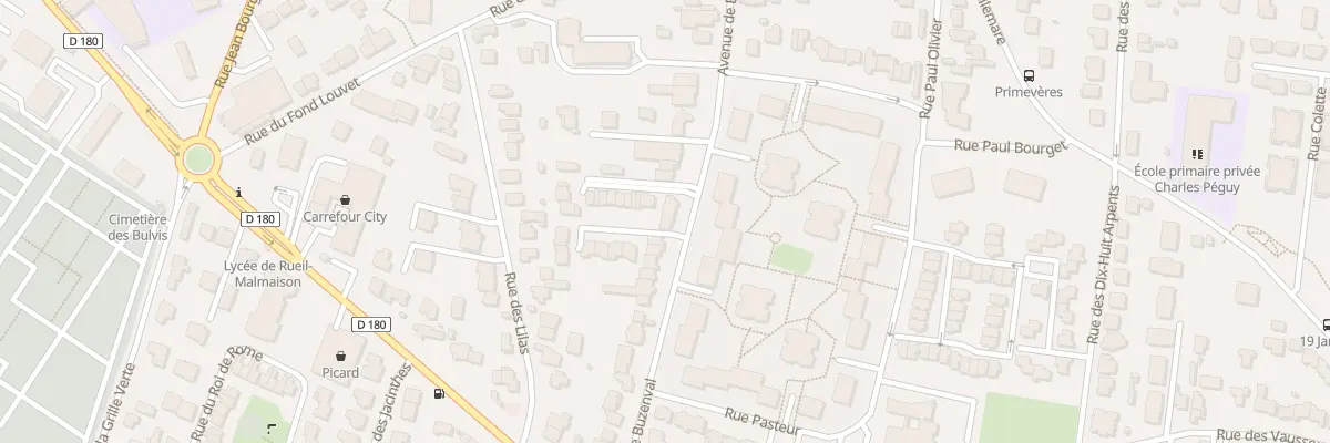 Plan du 70B Av de Buzenval à Rueil-Malmaison