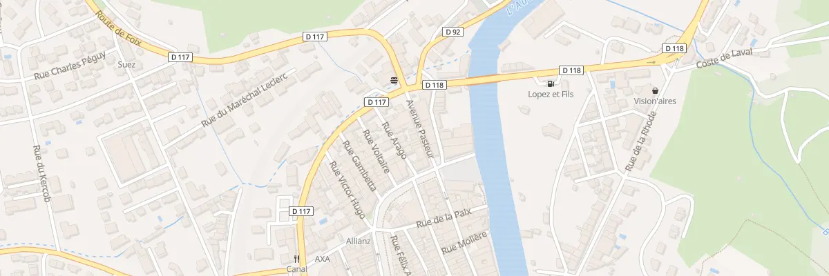 Plan du 7 Rue Pasteur à Quillan