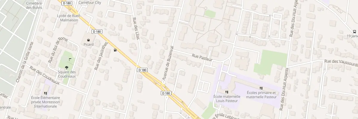Plan du 2 Rue Pasteur à Rueil-Malmaison