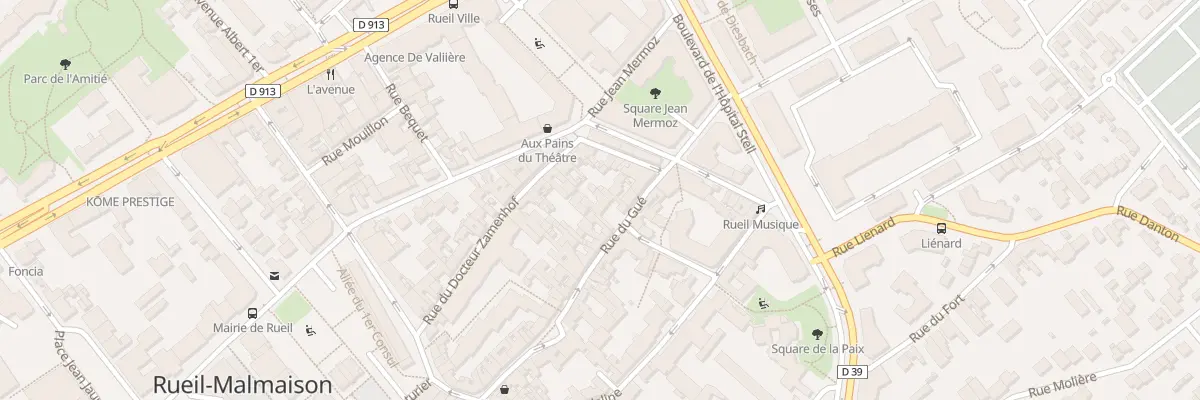 Plan du 10 Rue du Gué à Rueil-Malmaison