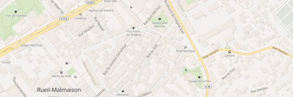 Plan du 14 Rue du Gué à Rueil-Malmaison