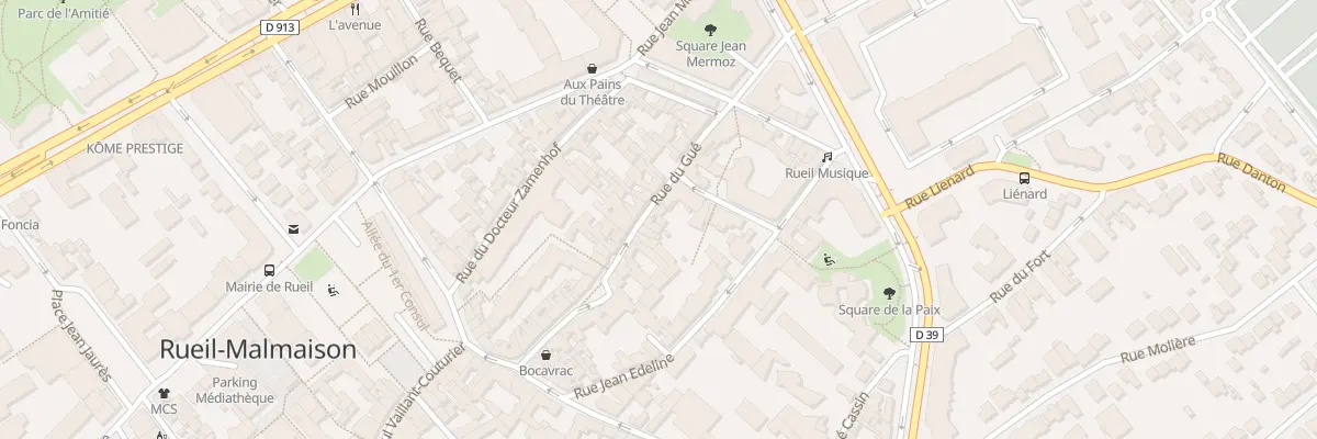 Plan du 13 Rue du Gué à Rueil-Malmaison