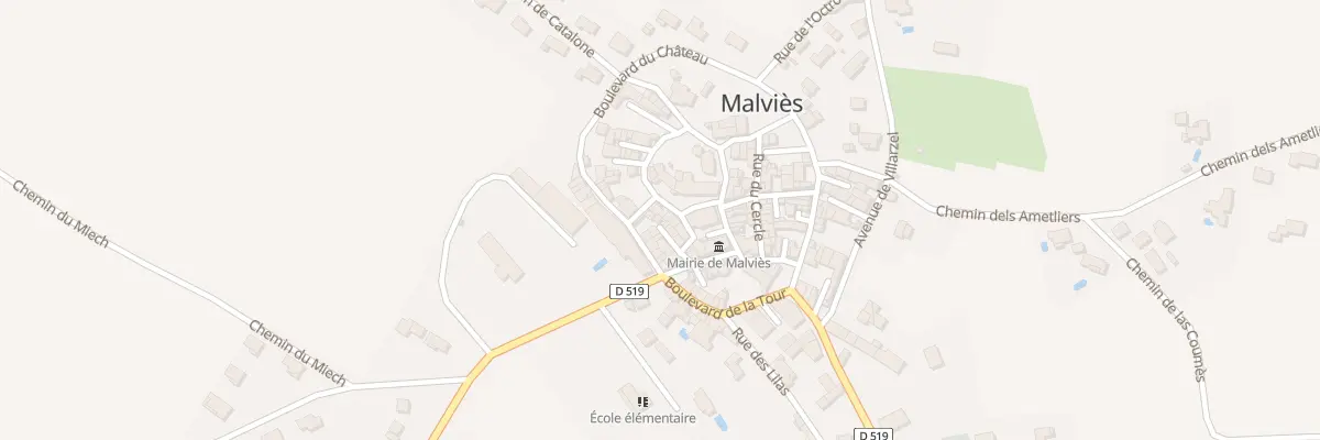 Plan du 56 Le Village à Malviès