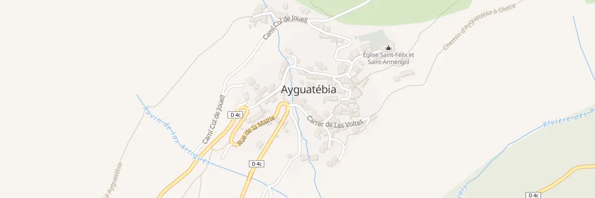 Plan du 46 Le Village d’Ayguatebia à Ayguatébia-Talau