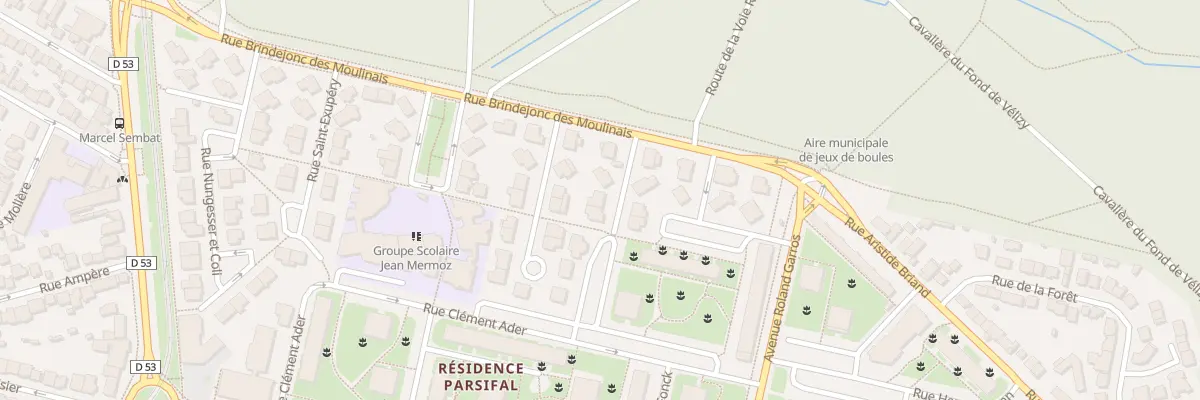 Plan du 6 Rue Guynemer à Vélizy-Villacoublay