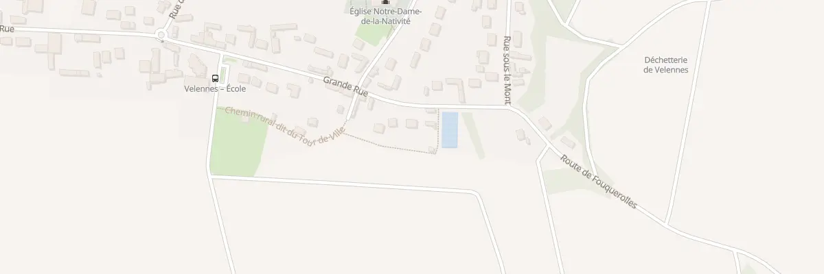 Plan du 60 Gr Grande Rue à Velennes