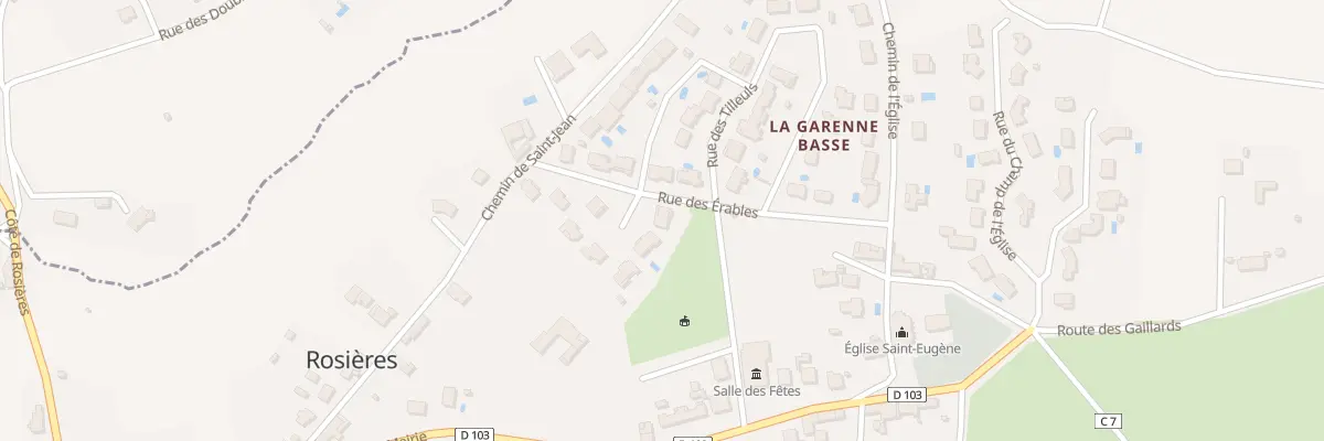 Plan du 17 Rue des érables à Rosières