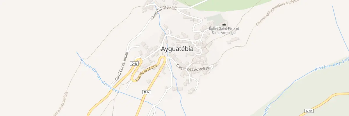 Plan de Che Cami de Las Boltes à Ayguatébia-Talau