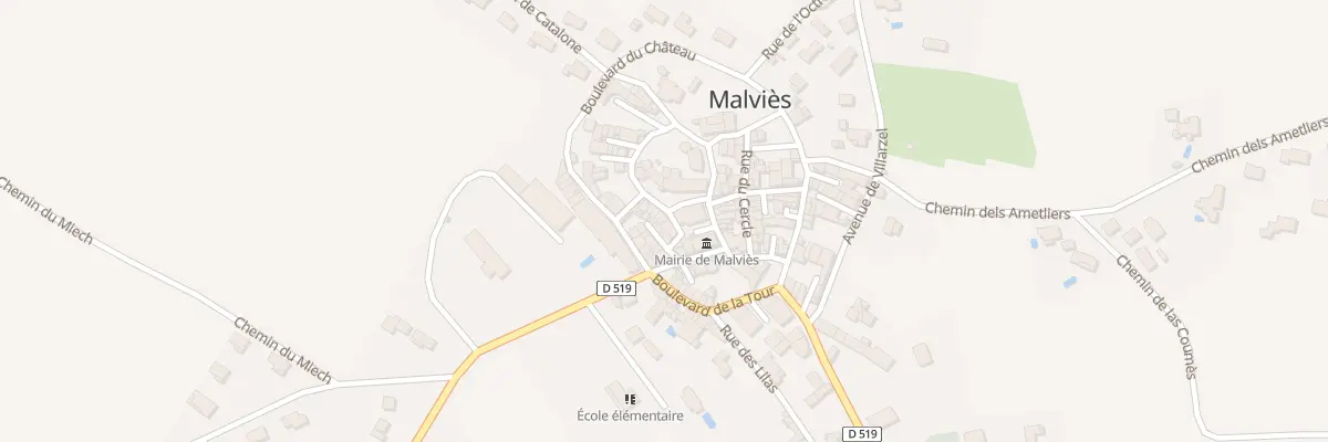 Plan du 54 Le Village à Malviès