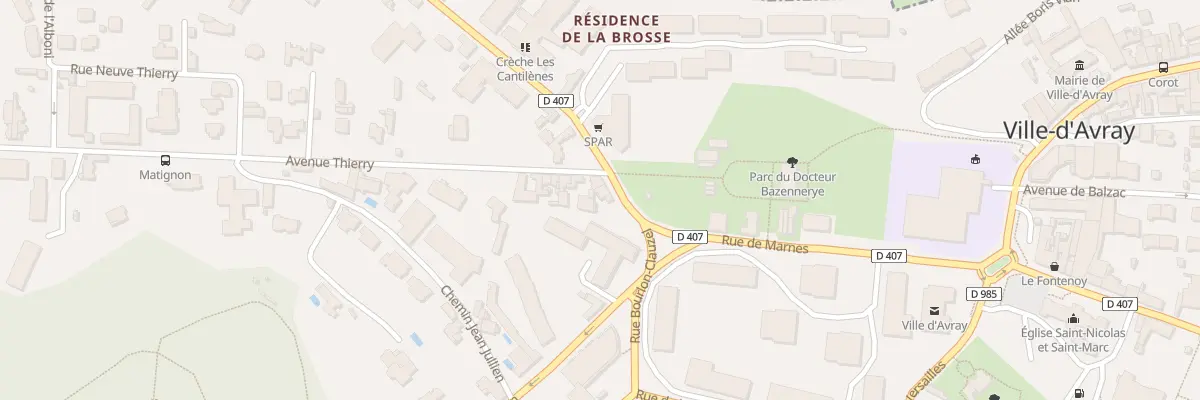 Plan du 11 Rue de Marnes à Ville-d’Avray
