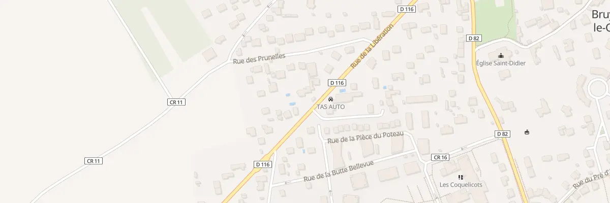 Plan du 74 Rue de la Libération à Bruyères-le-Châtel