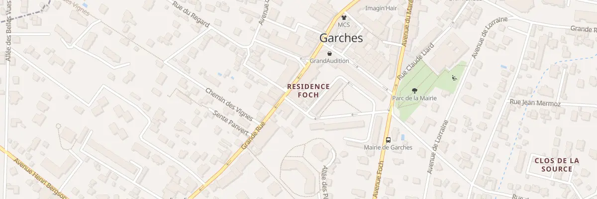 Plan du 215 Gr Grande Rue à Garches