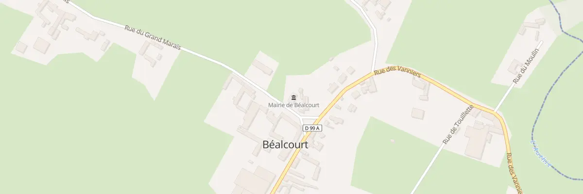 Plan du 1 Rue du Grand Marais à Béalcourt