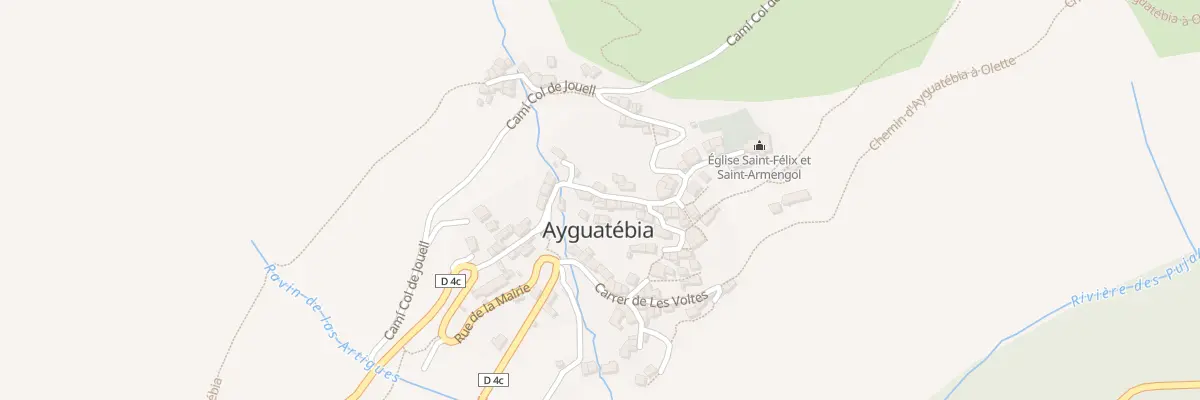 Plan du 28 Le Village d’Ayguatebia à Ayguatébia-Talau