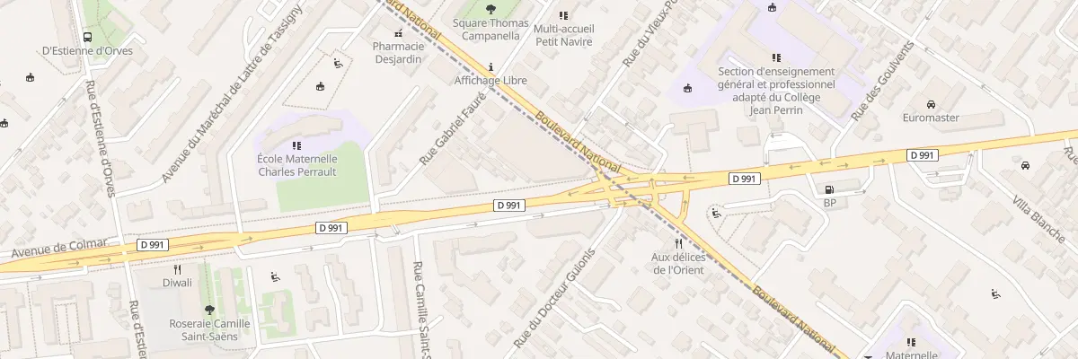 Plan du 85 Bd National à Rueil-Malmaison