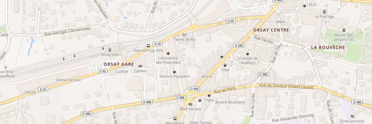 Plan du 6A Pas du Chemin de Fer à Orsay