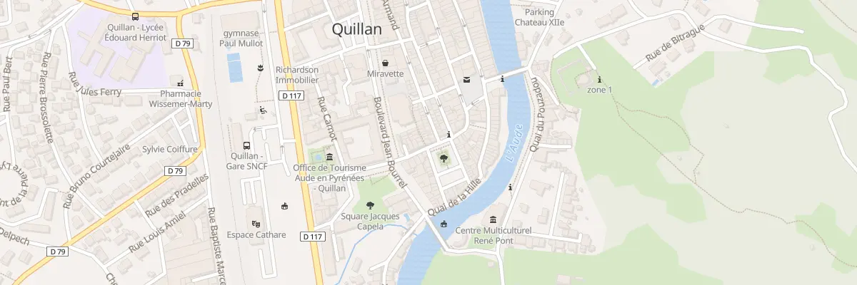 Plan du 12 Rue Anatole France à Quillan