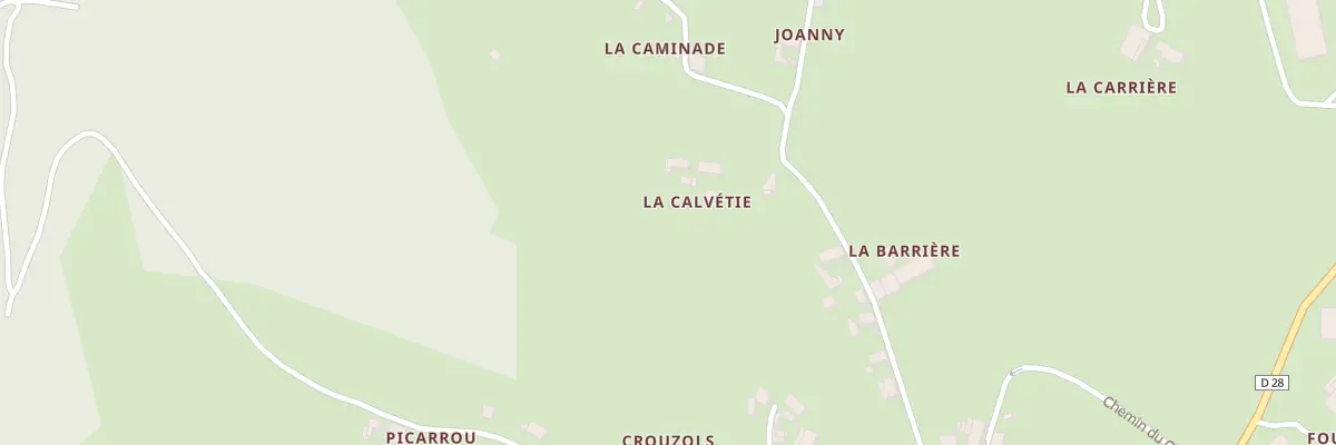 Plan du 5030 La Calvetie au Trioulou