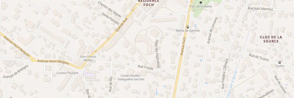 Plan du 8 Rue Civiale à Garches