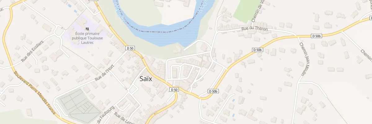 Plan du 1 Rue du Four à Saïx
