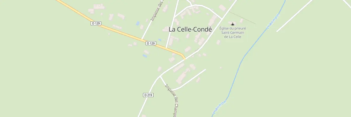Plan du 2 Rte de Lignieres à La Celle-Condé