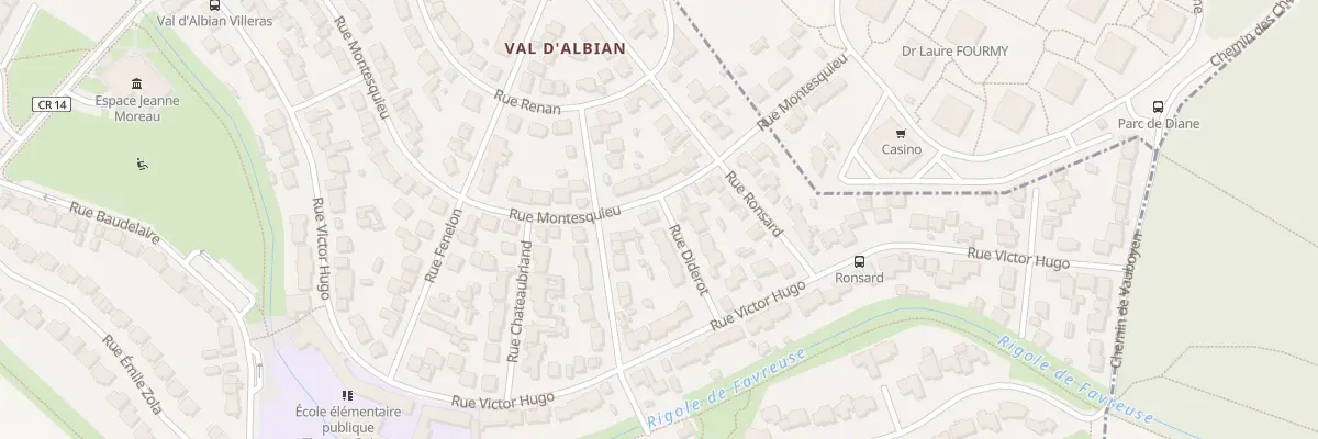 Plan du 2 Rue Diderot à Saclay