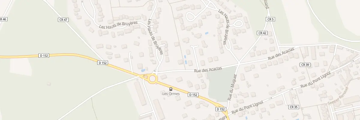 Plan du 18 Rue des Acacias à Bruyères-le-Châtel
