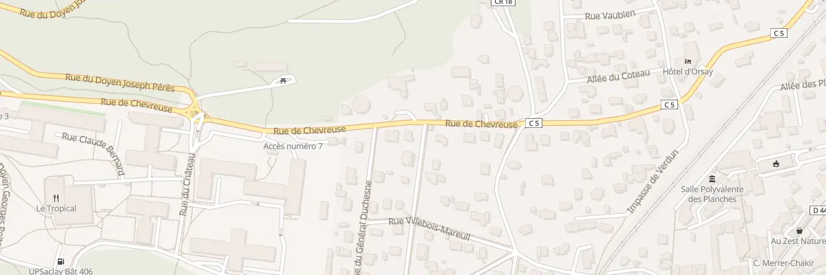 Plan du 13 Rue des Sablons à Orsay