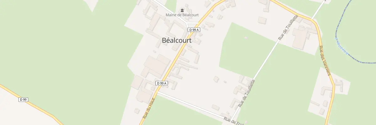 Plan du 5 Rue du Haut à Béalcourt