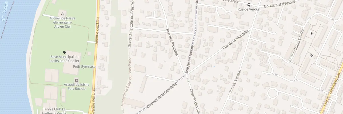 Plan du 38 Rue des Picardes à La Frette-sur-Seine