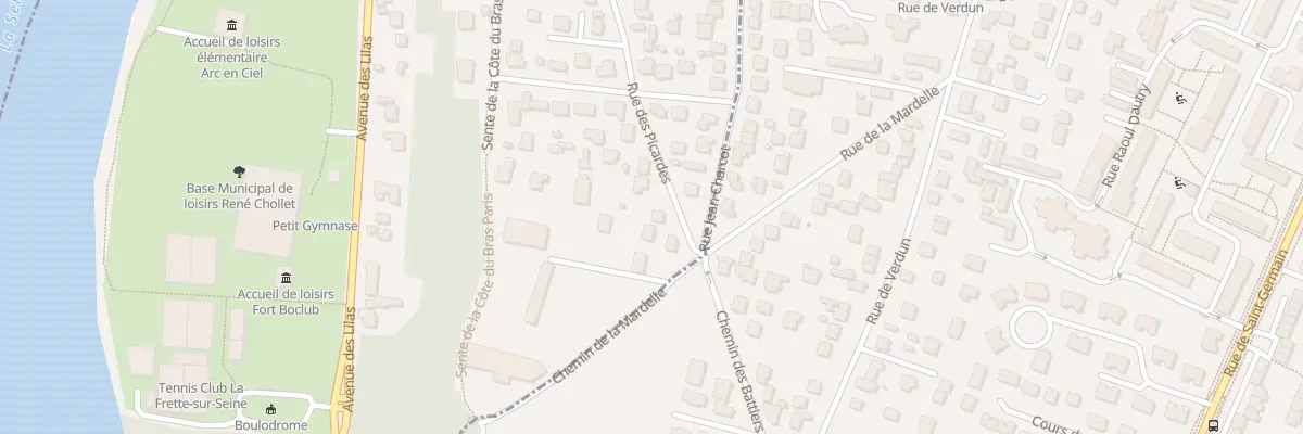 Plan du 44 Rue des Picardes à La Frette-sur-Seine