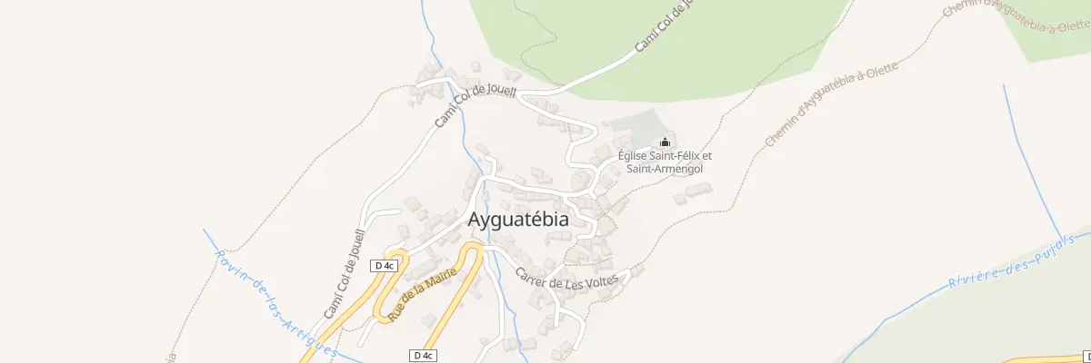 Plan du 25 Le Village d’Ayguatebia à Ayguatébia-Talau