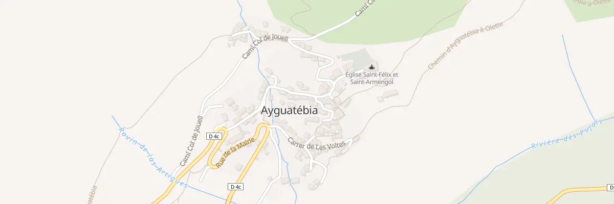 Plan du 39 Le Village d’Ayguatebia à Ayguatébia-Talau