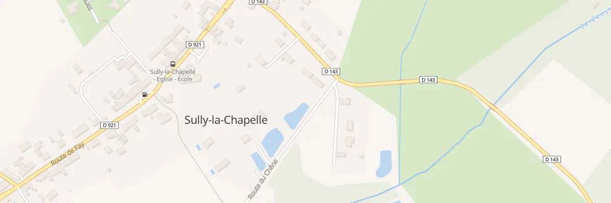 Plan du 10 Rte du Chêne à Sully-la-Chapelle