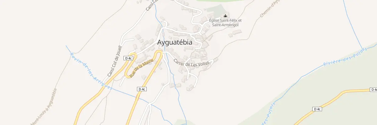 Plan du 9001 Le Village d’Ayguatebia à Ayguatébia-Talau