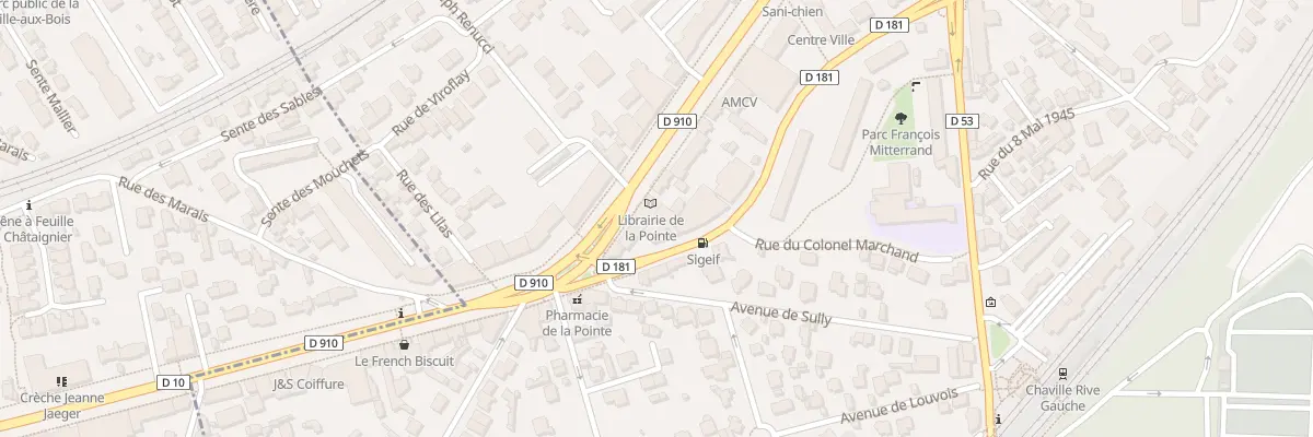 Plan du 1945 Av Roger Salengro à Chaville