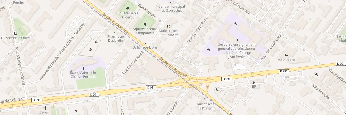 Plan du 118 Rue du Vieux-Pont à Nanterre