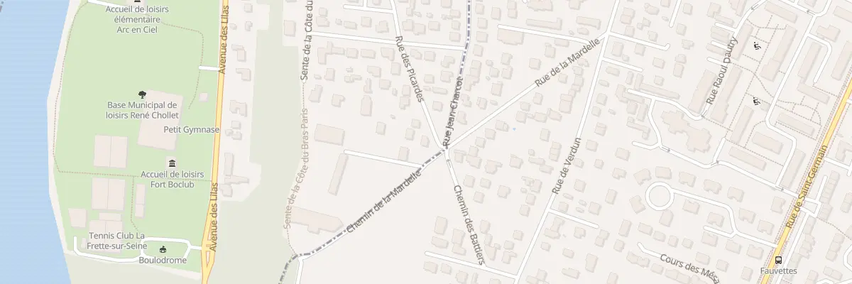 Plan du 46 Rue des Picardes à La Frette-sur-Seine
