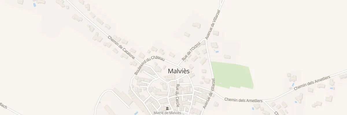 Plan du 1001 L’Octroi à Malviès